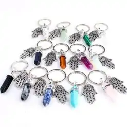 Hamsa Hand Keychain 7 models | Charm and Amulet