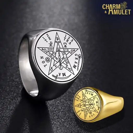 Ring-Tetragrammaton Gold or Silver-Charm-and-Amulet.