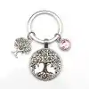 Levensboom Sleutelhanger roze | Charm and Amulet