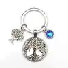 Sleutelhanger Levensboom met diep kristal | Charm and Amulet