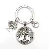 Levensboom Sleutelhanger met transparant kristal | Charm and Amulet