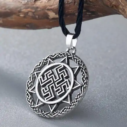 Amulet Necklace <br> Doukhobor. 6 Doukhobor Amulet silver on branch of wood | Charm and Amulet