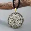 Amulet Necklace <br> Doukhobor. 14 Doukhobor Amulet gold on branch of wood 2 | Charm and Amulet