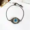 Bracelet Amulette <br> Le mauvais œil. 21 200001034 200003757 gun black blue 7 | Charm and Amulet™
