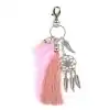 Porte-clés breloque <br> Chanceux. 11 Porte-clés porte-bonheur rose 2 | breloque et amulette