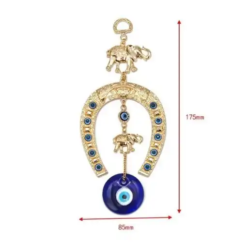 Porte-bonheur <br> Fer à cheval en or (suspension à triple protection) 7 Lucky Charm Horseshoe sizes | Charm et Amulette