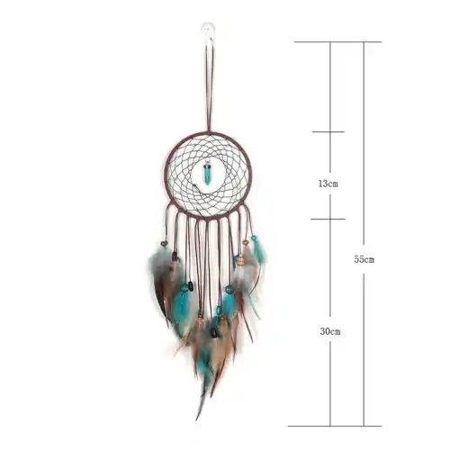 Attrape-rêves <br> Avec pierre turquoise 10 Attrape-rêves Turquoise tailleurs breloques et amulettes_2