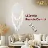 Capteur de rêves <br> Grand soleil brodé en blanc 10 Dream Catcher with remote A Charm and Amulet 3 | Charm and Amulet™