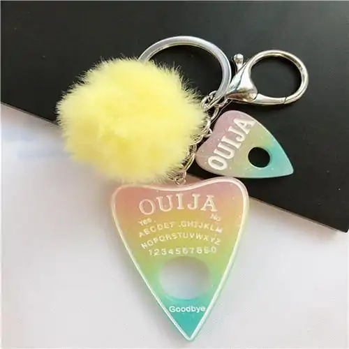 Keychain Charm <br> Ouija (16 variants). 7 Ouija Keychain Pink yellow blue | Charm and Amulet