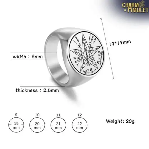 Bague-Tétragrammaton-Tailles Charme-et-Amulette.