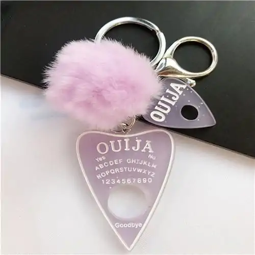 Keychain Charm <br> Ouija (16 variants). 10 Ouija Keychain Purple | Charm and Amulet