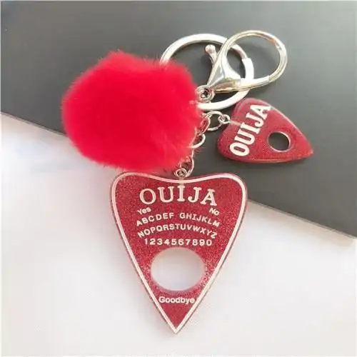 Keychain Charm <br> Ouija (16 variants). 11 Ouija Keychain Red | Charm and Amulet