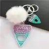 Keychain Charm <br> Ouija (16 variants). 31 Ouija Keychain Purple blue| Charm and Amulet