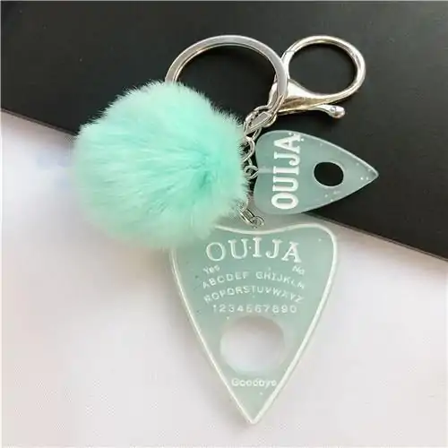 Keychain Charm <br> Ouija (16 variants). 9 Ouija Keychain Green | Charm and Amulet