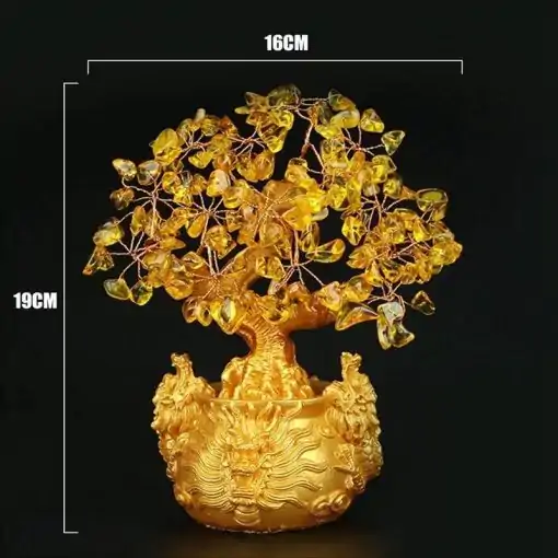 Taille de l'arbre de la fortune chinoise | Charme et Amulettes