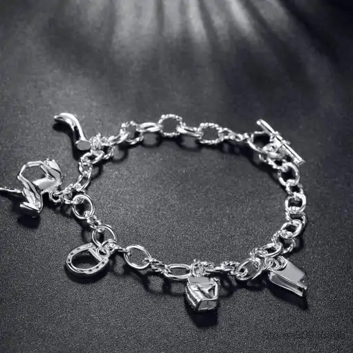 Amulet Armband <br> Hoefijzer Bedel. 4 Armband Hoefijzer | Charm and Amulet™