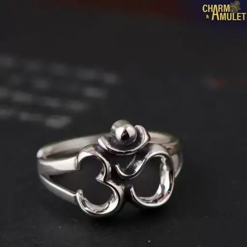 Talisman Ring <br> Om Ring. 5 Om ring on the table | Charm and Amulet
