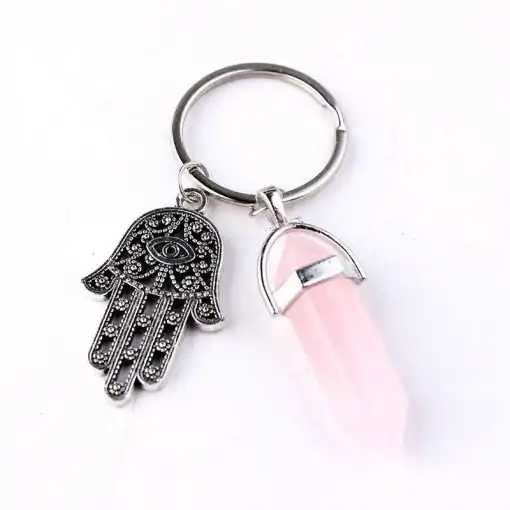 Hand of Fatima Keychain for travelers | Charm and Amulet
