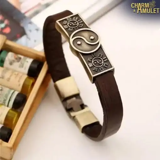 Amulet Bracelet <br> Yin Yang. 5 Amulet leather Bracelet Yin Yang | Charm and Amulet™