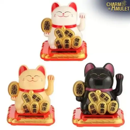 Porte-bonheur <br> Chat chinois. 7 Lucky Chinese Cat 3 couleurs | Charme et Amulette