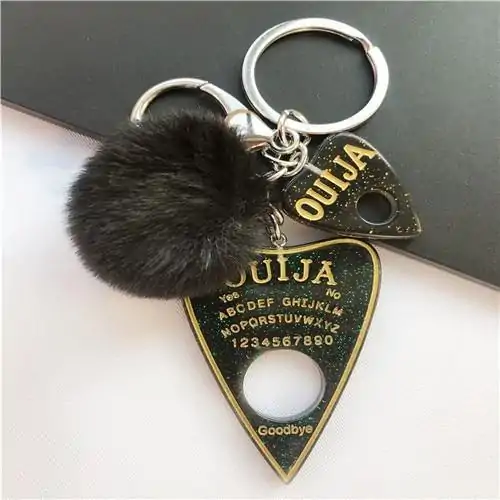 Keychain Charm <br> Ouija (16 variants). 8 Ouija Keychain Gold line | Charm and Amulet
