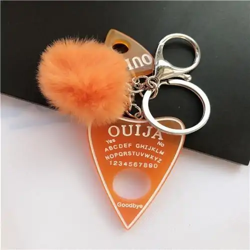 Keychain Charm <br> Ouija (16 variants). 18 Ouija Keychain Orange | Charm and Amulet