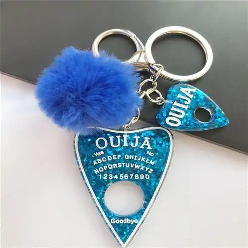 Keychain Charm <br> Ouija (16 variants). 15 Ouija Keychain Navy blue | Charm and Amulet