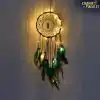 Attrape-rêves <br> Avec pierre turquoise 12 Attrape-rêves lumineux Turquoise avec lumière Charme et Amulette