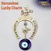 Porte-bonheur <br> Fer à cheval en or (suspension à triple protection) 11 Lucky Charm golden Horseshoe | Charm et Amulette