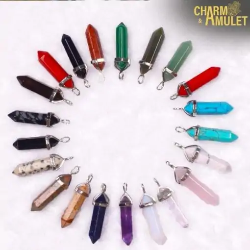 Hamsa Hand Keychain with real natural stones | Charm and Amulet