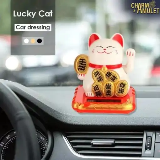 Porte-bonheur <br> Chat chinois. 6 Chat chinois porte-bonheur pour la voiture | Charme et Amulette