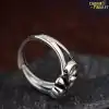 Talisman Ring <br> Om Ring. 13 Silver OM-Ring | Charm and Amulet