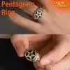 Inverted Pentagram Ring Silver | Charm and Amulet
