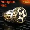 Pentagram Ring Silver the 5 pointed-star | Charm and Amulet