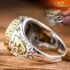 Pentagram Ring Silver with a card game | Charm and Amulet