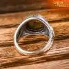 Pentagram Ring Silver view from the back | Charm and Amulet