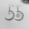 Boucle d'oreille Amulette <br> Boucle d'oreille pentagramme Croissant de lune 10 Picture 11 wpp1645597775195 5 | Charm and Amulet™