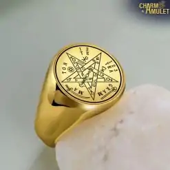 Ring-Tetragrammaton-Stone presentation Charm-and-Amulet.