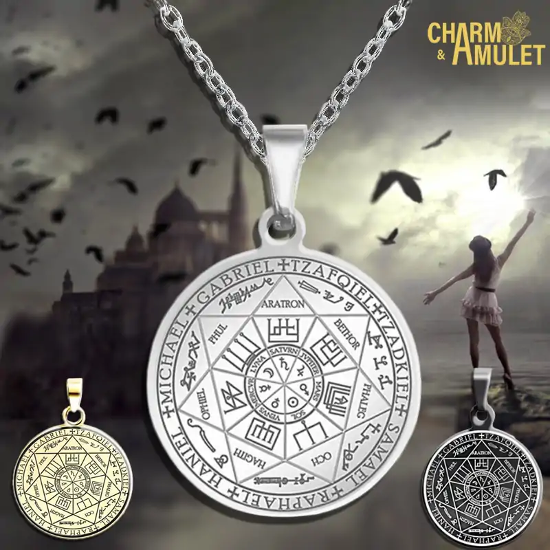 Collier pendentif <br>  Sceau de Salomon