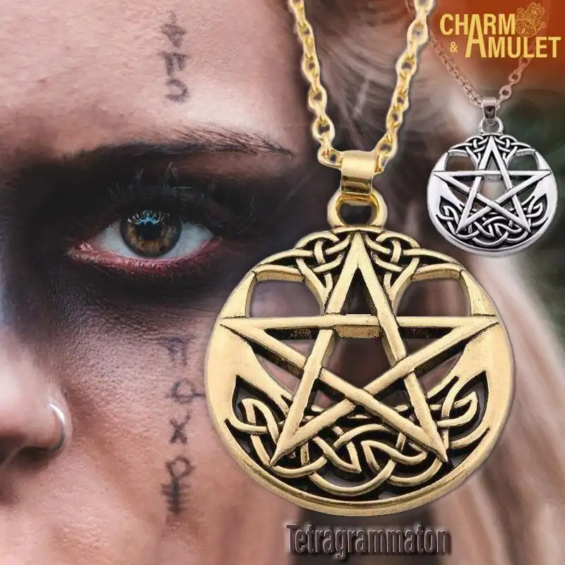 Collier Amulette <br> Tétragrammaton. 20 Buy Tetragrammaton Necklace on sale | Charm and Amulet