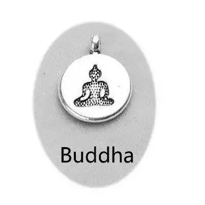 Collier Amulettes <br> Mala Oeil de Tigre. 8 Oeil de tigre-Mala-Buddha-Charm et amulette