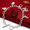 Amulet Bracelet <br> Horseshoe Charm. 2 Horseshoe Charm Bracelet Silver | Charm and Amulet