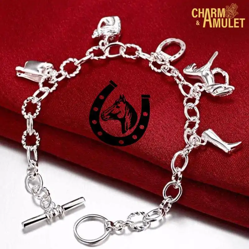 Amulet Bracelet <br> Horseshoe Charm. 14 Buy Horseshoe Charm Bracelet Silver | Charm and Amulet