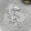 Boucles d'oreilles Amulette <br> Manchette d'oreille en forme de dragon 14 Dragon Ear Cuff Silver Background Dragon charm and amulet 3 | Charm and Amulet™