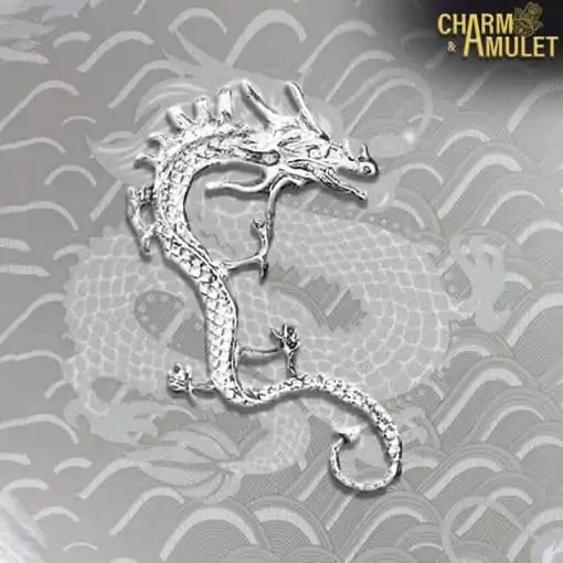 Boucles d'oreilles Amulette <br> Manchette d'oreille en forme de dragon 5 Boucles d'oreilles Amulette <br> Manchette d'oreille en forme de dragon – Image 3