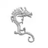 Boucles d'oreilles Amulette <br> Manchette d'oreille en forme de dragon 17 Dragon Ear Cuff White silver Background charm and amulet 6 | Charm and Amulet™