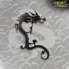 Boucles d'oreilles Amulette <br> Manchette d'oreille en forme de dragon 15 Dragon Ear Cuff black Background Dragon charm and amulet 4 | Charm and Amulet™