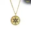 Collier Amulette Métatron Or Chaine fine pour homme Charme et Amulette