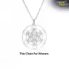 Collier Amulette Metatron Argent Chaine fine pour femme Charme et Amulette