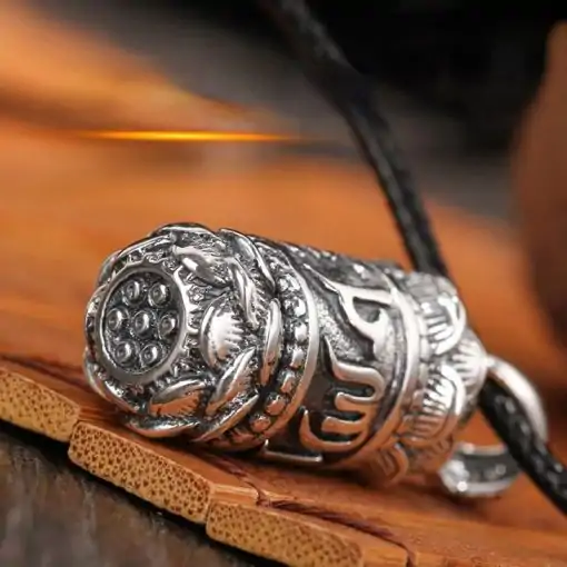 Collier d'amulettes  <br>  Lotus tibétain – Image 2